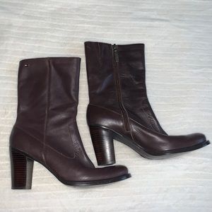 Vintage Tommy Hilfiger brown leather boots SOLD